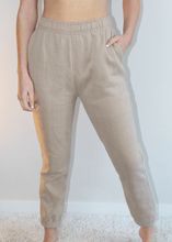 Load image into Gallery viewer, Lime All The Time Pants X-Small / Taupe Figure Flattering Jogger Sweatpants
