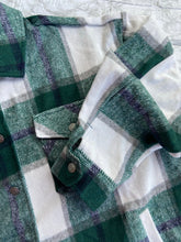 Load image into Gallery viewer, Sweet Generis Outerwear Fuzzy Plaid Button Down Flannel Shacket Coat
