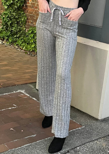 Pleione PANTS Ribbed Knit Sweater Pants