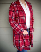 Load image into Gallery viewer, Rousseau Tops 1X Women&#39;s Long Sleeve Waffle Duster
